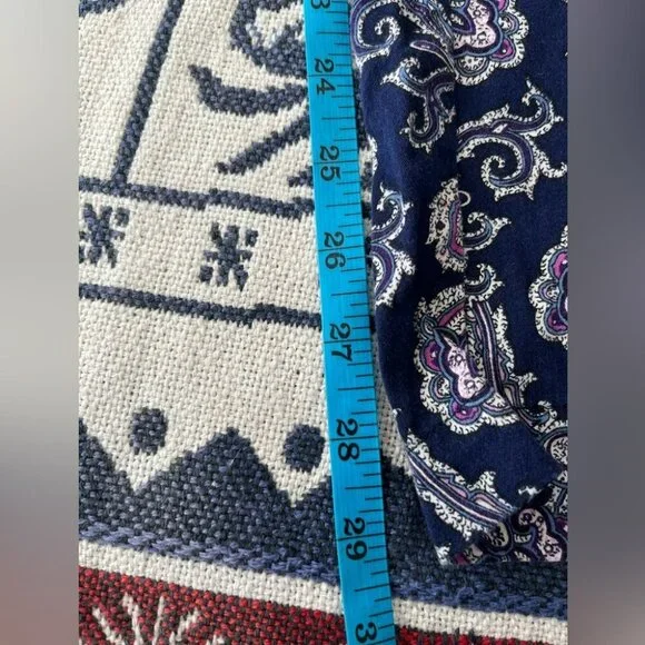 [M]Lauren Ralph Lauren Paisley Print Purple Pajama Set - Picture 8 of 8